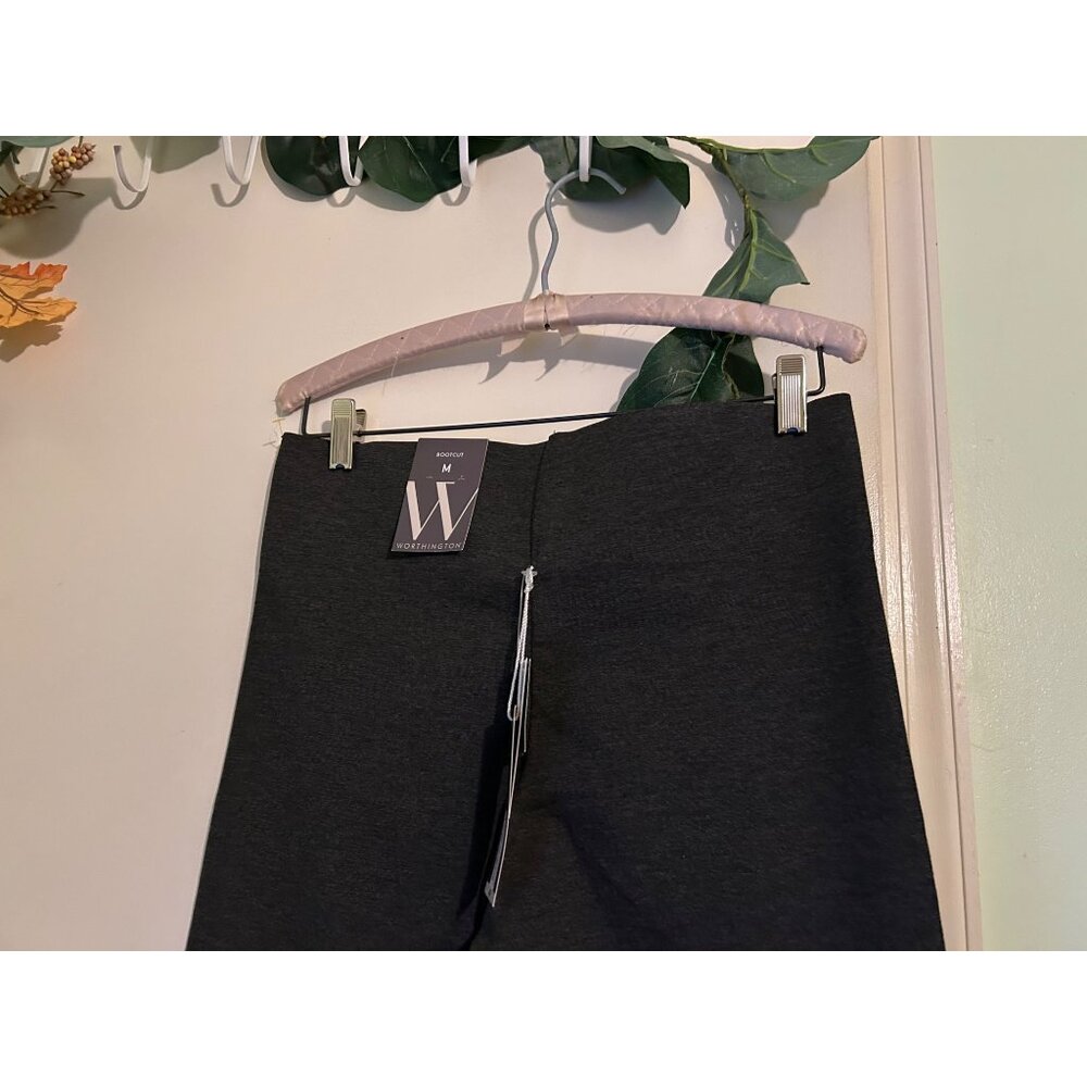Worthington Pants Womens M Grey Pull On Ultra Sculpting Bootcut Casual or more - Picture 12 of 13
